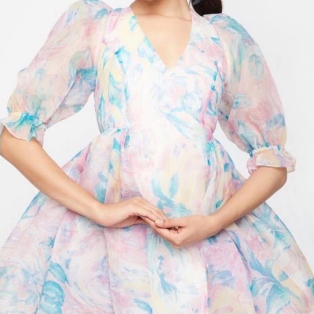 Selkie The Cloud Dress 9 Stepmom size small. Pastel flower print Easter dress - Picture 7 of 8